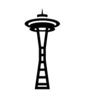 space needle drawing