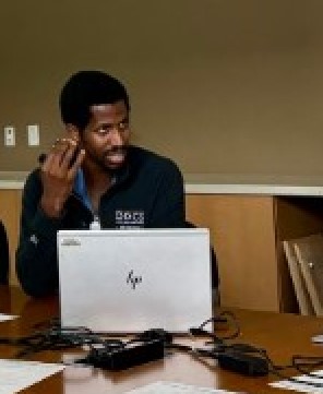 man talking