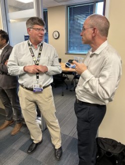 men talking