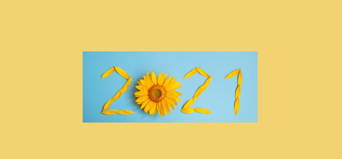 2021numbers made from sunflowers